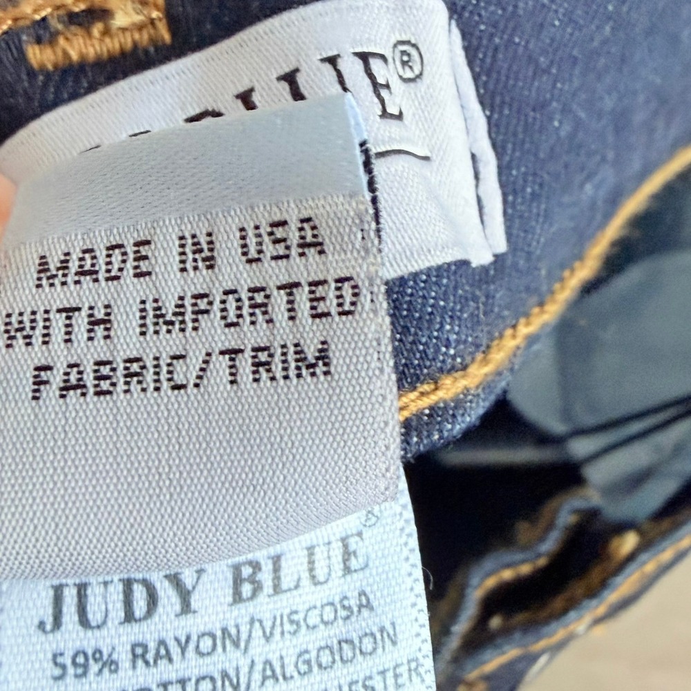 Judy Blue Skinny Jeans Womens 7/28 Dark Blue NEW Midrise Rayon Blend 8376 - Picture 4 of 9